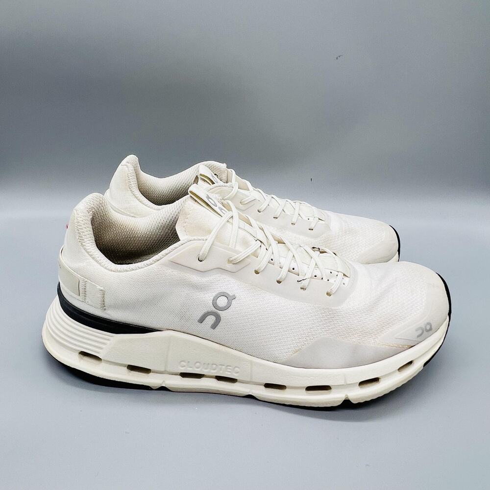On Shoes Womens 9 White Mesh CloudTec Running Athletic Low Top Sneakers Comfort